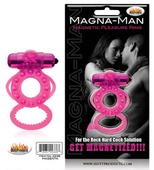 Magna Man Magnetic Ring Magenta by Hott Products for ultimate stimulation and powerful erections.