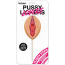 Hott Products Pussy Licker Pussy Pops Candy Lollipop packaging with a playful strawberry-flavored lollipop design.