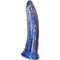 STARDUST GALACTIC STELLAR JELLY DILDO 8IN CRYSTAL BLUE-1