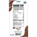 Boobies Pop Chocolate Lovers Candy Lollipop nutrition label showing ingredients and nutrition facts for this playful treat.