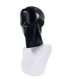Edge Blackout Hood Black on a mannequin, showcasing sleek material and full-coverage design for sensory experience.