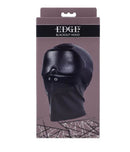 Edge Blackout Hood Black packaging showcasing a full-coverage sensory hood designed for complete visual restriction.