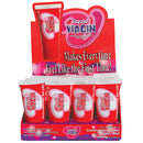 Liquid Virgin Tightening Lubricant 1 Oz Display of 24 showcasing individual bottles in a vibrant display.