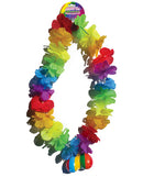 Hott Products Rainbow Light Up Flower Boobie Necklace colorful floral design with novelty elements for fun occasions.