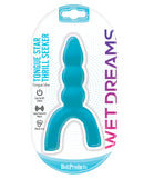 Wet Dreams Tongue Star Thrill Seeker Vibe Blue packaging featuring texture and features for enhanced pleasure.