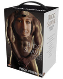 Fuck Friends Rico Suave Swinger Series Inflatable Love Doll packaging displaying sculpted physique and male companion.