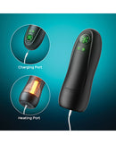 Kai Pro App-Controlled Sucking & Vibrating Male Masturbator with heating and charging ports.