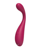 Puff App-Controlled Inflatable Kegel Ball Dark Red, smart pelvic floor trainer with control buttons and sleek design.