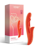 Honey Play Box Tressa App-Enabled G-Spot Tapping Vibrator with packaging and sleek design for stimulation.