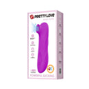 Pretty Love Magic Flute Clitoral Suction Stimulator packaging showcasing powerful suction and 12 functions.