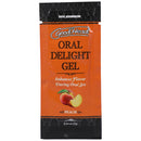 Goodhead Oral Delight Gel Peach 0.24 Oz Bulk single-use packet for flavored oral play.