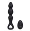 Hudson Rechargeable Remote Control Silicone Anal Plug with remote, featuring 3 beads and 10 vibration modes for prostate stimulation.