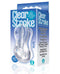 The 9's Clear Stroke Twister Masturbator, 5.25 inches, clear, with handle and finger grips, body safe TPE, phthalate free.