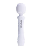 Paradise Illumination THE Wand Massager in white, featuring an ergonomic design and control buttons for enhanced pleasure.