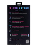 Paradise Illumination THE Wand Massager features LED illumination, adjustable intensity, USB charging, and waterproof design.