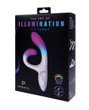 Paradise Illumination THE Rabbit Vibrator packaging showcasing its elegant design and customizable features.