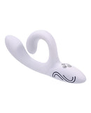 Paradise Illumination THE Rabbit Vibrator in elegant white design with curved shape for enhanced pleasure.