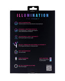 Paradise Illumination THE Rabbit Vibrator features LED illumination, dynamic lighting effects, and adjustable light intensity.