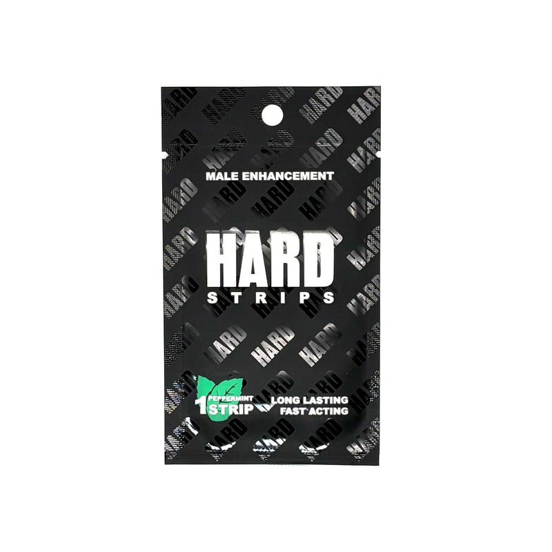 Hard Strips 3 Pack Fast-Acting Vitality Support Oral Strip packaging with male enhancement branding.