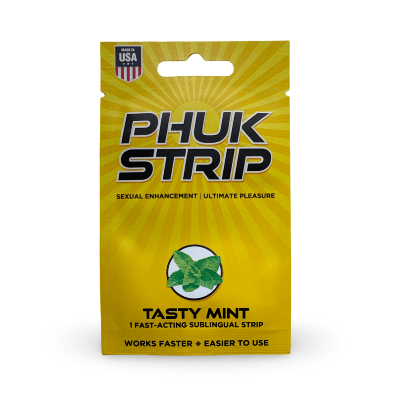 Phuk Strip Tasty Mint Sexual Enhancement Sublingual Strip Packaging
