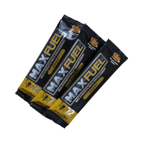 MaxFuel Honey Vitality Blend 3 Pack featuring wildflower honey formula for energy and wellness support.