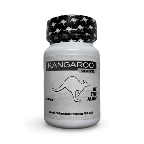 Kangaroo White Extra Strong 4000 mg – 12 Ct Bottle | Herbal Vitality & Energy Support