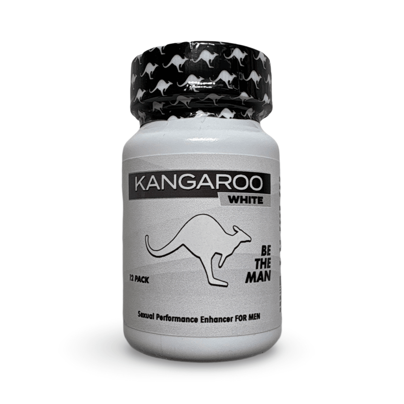 Kangaroo White Extra Strong 4000 mg – 12 Ct Bottle | Herbal Vitality & Energy Support