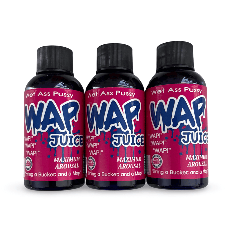 WAP Shot 3000mg Herbal Drink for Women, 3 x 2 oz bottles, designed for stamina and vitality.