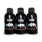 Rhino 10K Male Enhancement Shot Black Edition bottles in a trio, 2 oz each, designed for lasting performance.