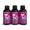 Three 2 oz bottles of Pink Pussycat Female Enhancement for heightened sensations and desire.