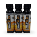 MaxFuel Mango Pineapple Energy Shooter – three 3 fl oz bottles for male vitality and energy support.