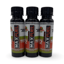 MaxFuel Watermelon Shooter bottles, ready-to-drink natural supplement for stamina and vitality, 3 x 3 fl oz.