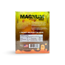 Magnum Gold Honey supplement packaging showing nutrition facts and branding details, highlighting energy and vitality support.