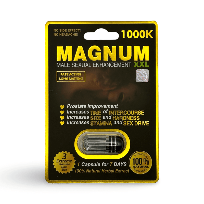 Magnum XXL 1000K – Men’s Vitality & Stamina Support (20-Count Display)