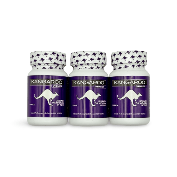 Kangaroo Intense Venus 3000 Violet – 3 Bottle Pack (36 Capsules) | Women’s Vitality & Wellness Support