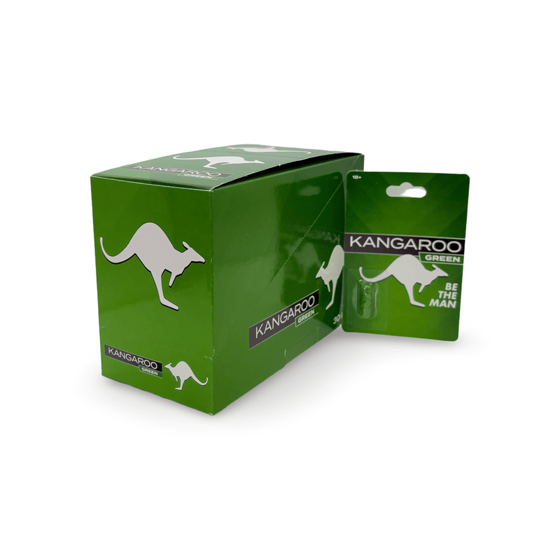 Kangaroo For Him Green – 30 Pc Display | Men’s Vitality & Wellness Support