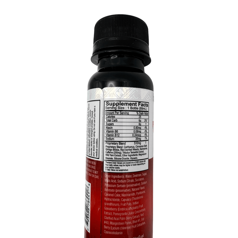 MaxFuel RedHot Cinnamon – 12 x 3 fl oz Bottles | Men’s Vitality & Energy Support
