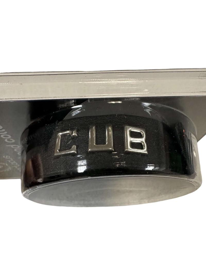 Adjustable Spartacus SM Collar with "CUB" lettering for BDSM roleplay, made from durable faux leather.