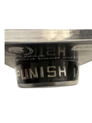Spartacus SM Collar with "Punish Me" text in oil-tanned leather for roleplay and BDSM, showcasing secure buckle closure.