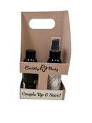 Hemp Seed By Night Better Together Holiday Caddy 2 oz gift set featuring massage oil and lubricant.