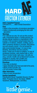 Hard AF Erection Enhancer Cream For Him 1.5 oz product label detailing ingredients and usage instructions.