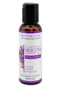 Moonbloom Luxury Silicone Comfort Glide Extra Sensitive 2 Oz bottle showcasing its luxurious design and formula.
