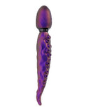 Gender X Into the Deep Silicone Vibrating Dildo Purple in unique oceanic design and vibrant colors.