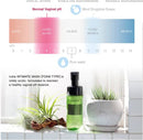Tenga Iroha Intimate Wash Damask Rose 150 ml with pH scale and information on healthy vaginal pH balance.