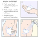 How to wash with Tenga Iroha Intimate Wash Damask Rose 150 ml: apply, cleanse, and rinse instructions.