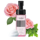 Tenga Iroha Intimate Wash Damask Rose 150 ml with pink roses and soft foam for gentle cleansing.