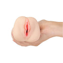 CutiePies Intern Ivana Vagina Stroker with Powerbullet held in hand for realistic male pleasure experience.