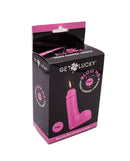 Get Lucky Blow Me Penis Candle Pink in its packaging, fun novelty candle for adult celebrations.