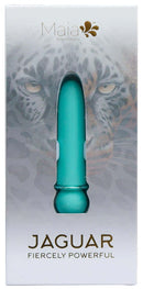 MAIA NOVELTIES JAGUAR Powerful Bullet Vibrator in packaging with jaguar design in background