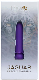 MAIA NOVELTIES JAGUAR Powerful Bullet Vibrator in packaging with jaguar illustration, highlighting elegance and 10-function design